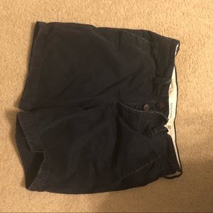 Abercrombie & Fitch preppy fit 7" navy shorts
